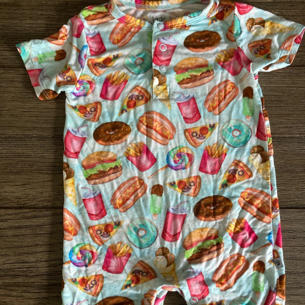 Birdie bean rompers